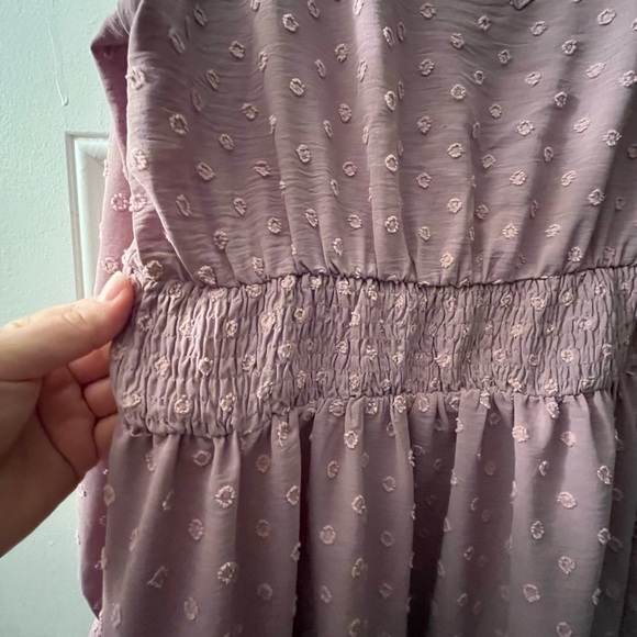 Long-Sleeve Swiss Dot Dress XL - Picture 4 of 6